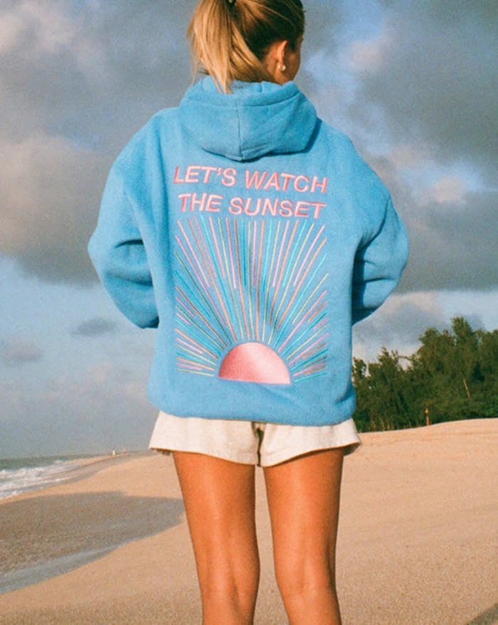 Sudadera con Capucha Let's Watch the Sunset Lívia